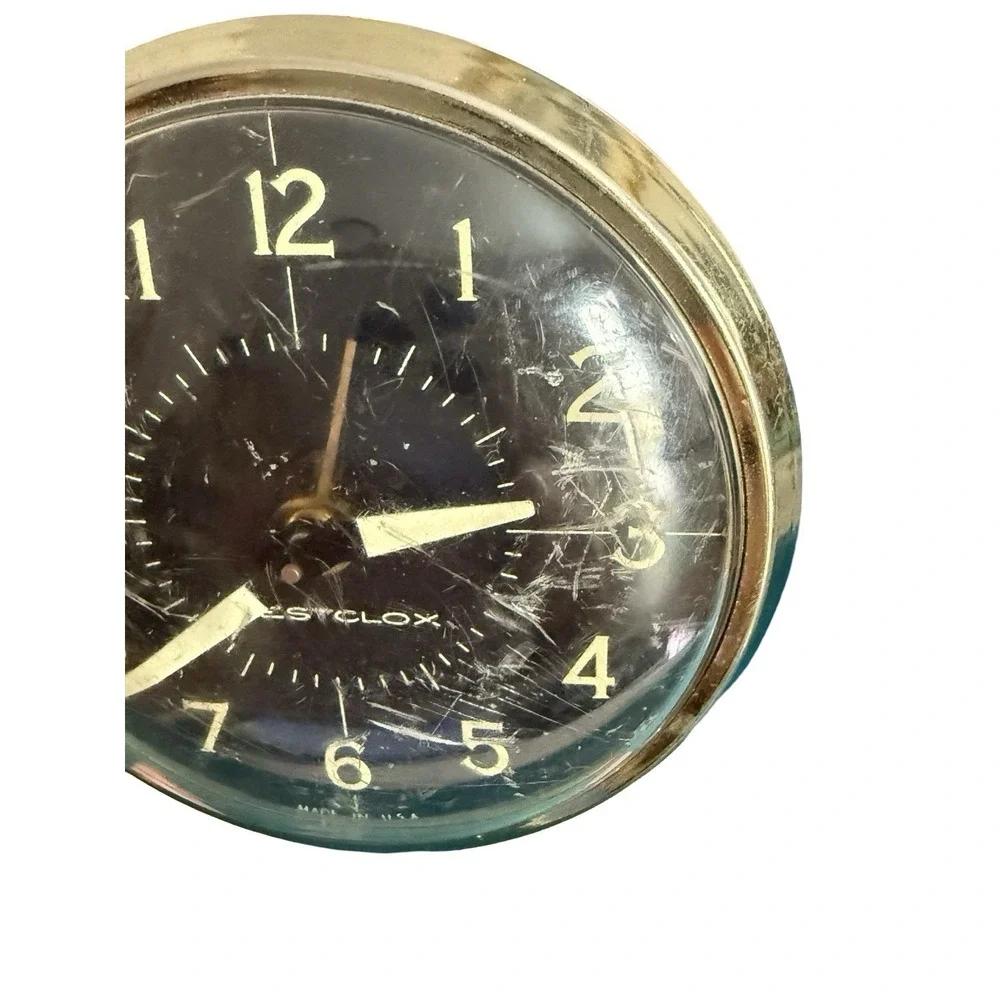 Vintage PINK Westclox Alarm Clock Metal Wind-up‎ Made in USA